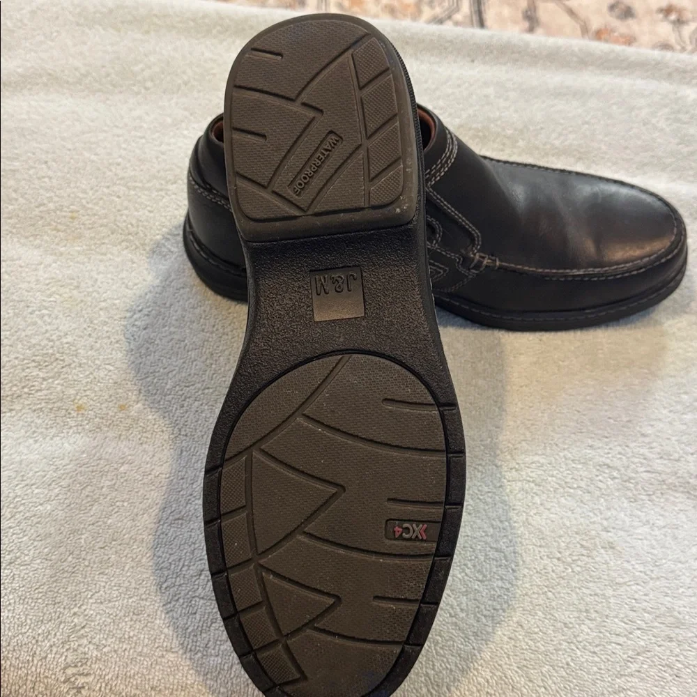 Johnston‎ & Murphy Black Leather Men's Shoes size 10.5
